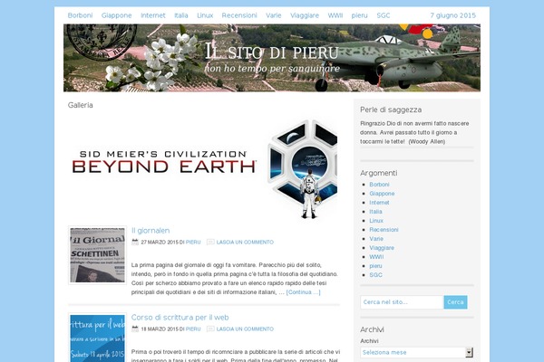 Lifestyle theme site design template sample