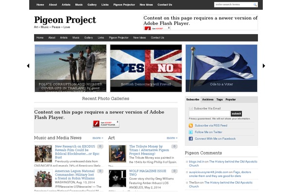 pigeonproject.com site used Wp-mediamag-prem