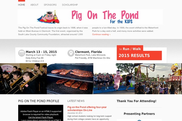 Event Manager theme site design template sample