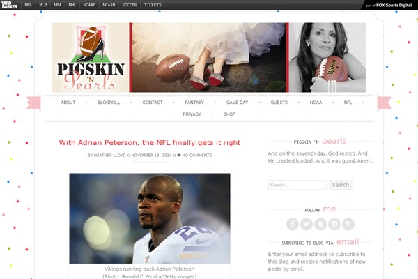 Sugar and Spice theme site design template sample