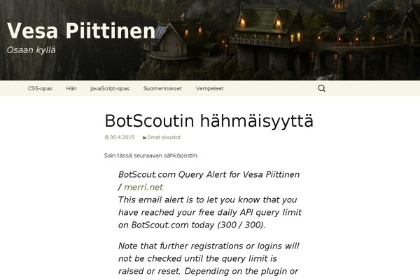 WordPress website example screenshot