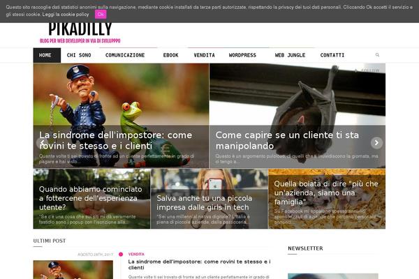 Weekly News theme site design template sample