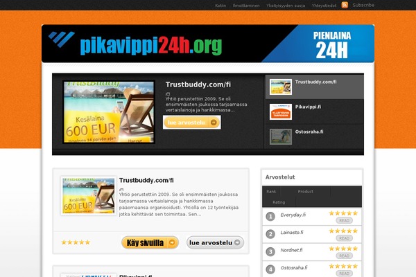 Proreview theme site design template sample