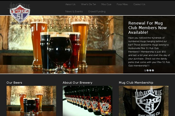 Brewery theme site design template sample