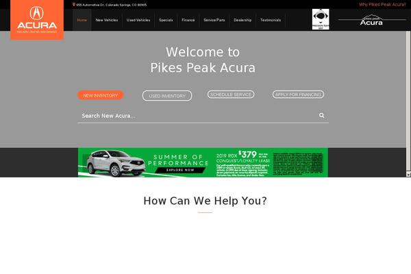 Dealer Inspire theme site design template sample