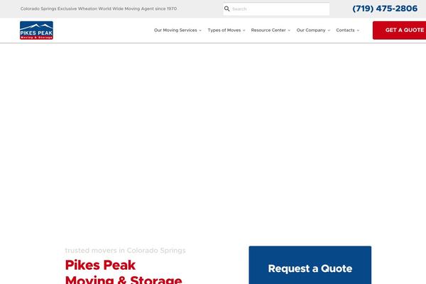 pikespeakmoving.com site used Wisemove