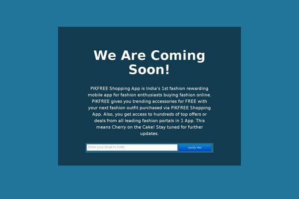 Site using Easy Coming Soon plugin