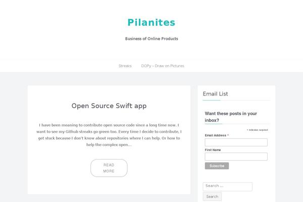 Easy Blog theme site design template sample