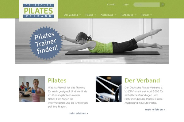 Pilates theme site design template sample