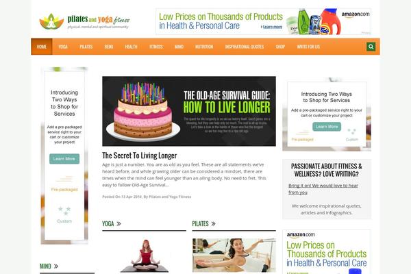 Hush theme site design template sample