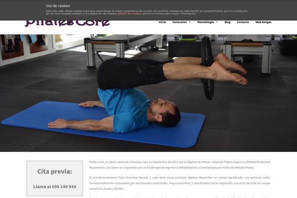 Pilates theme site design template sample