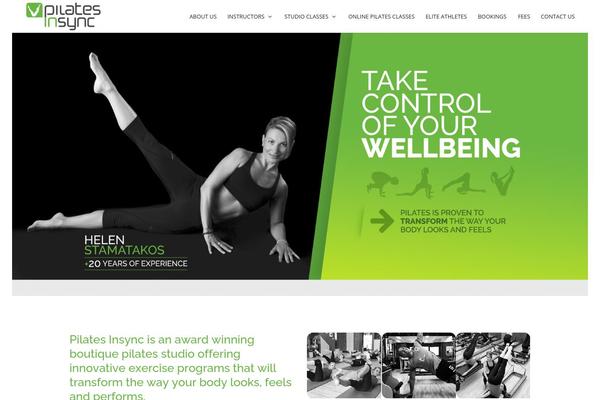 Pilates theme site design template sample