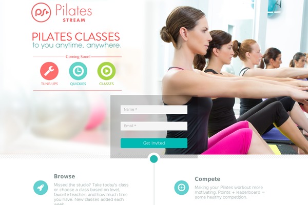 pilatesstream.com site used Roots