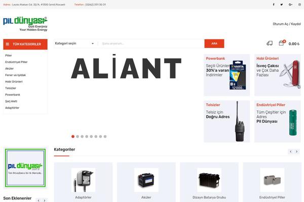 Yozi theme site design template sample