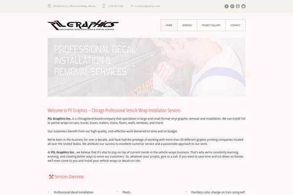Garage theme site design template sample