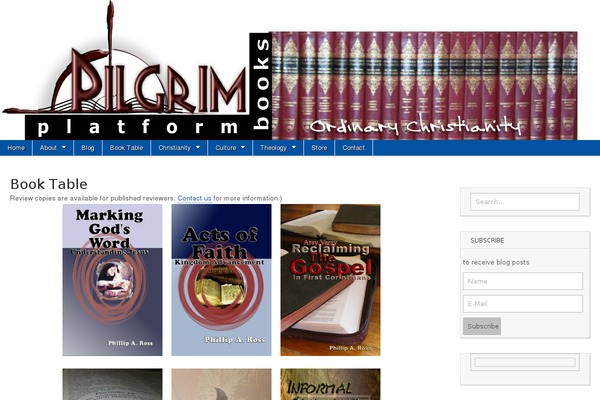 Site using MyBookTable Bookstore by Author Media plugin