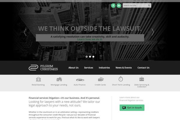 Pilgrim theme site design template sample