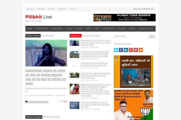 NewsPlus theme site design template sample