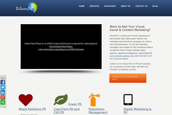 Site using WordPress Calls to Action plugin