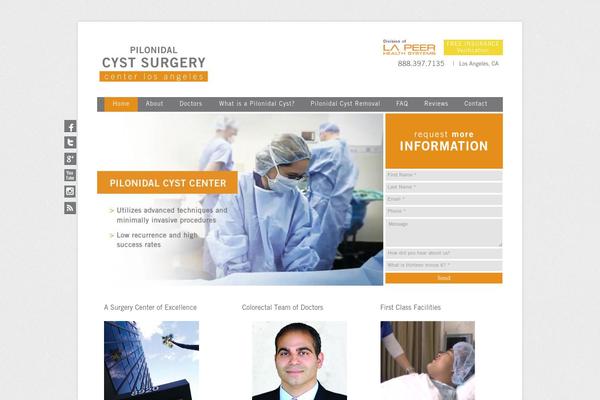 pilonidalcystmd.com site used Lapeer-theme