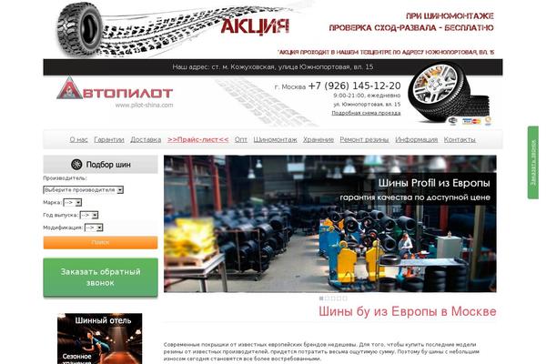 Pilot theme site design template sample