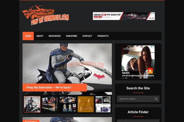 Ares theme site design template sample