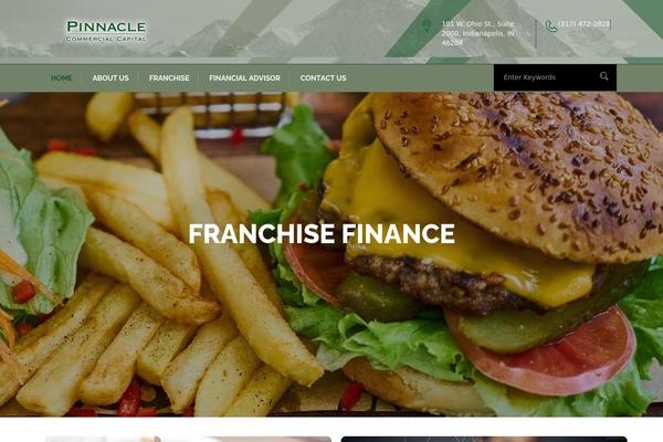 Finance theme site design template sample
