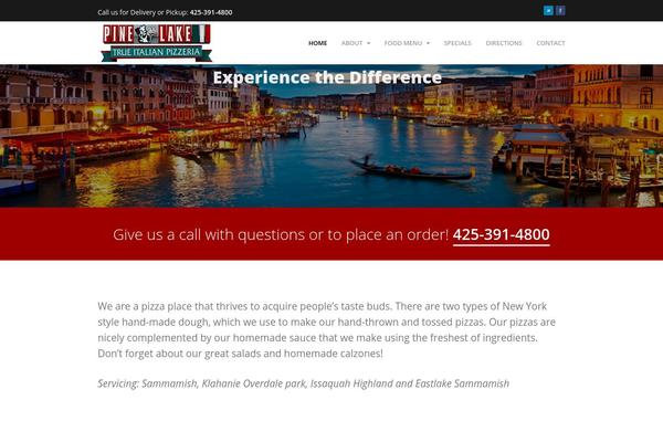 Thunder theme site design template sample