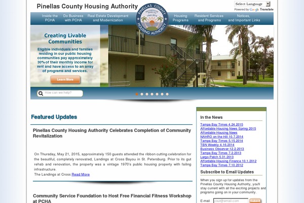 pinellashousing.com site used Pcha