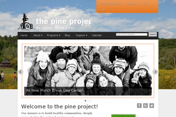pineproject.org site used Pinepoint
