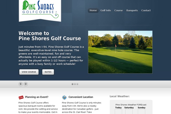pineshoresgolf.com site used Inspire