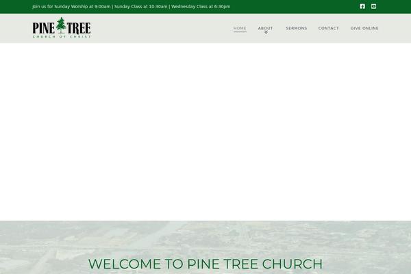 X Child theme site design template sample