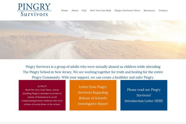 pingrysurvivors.org site used Primary