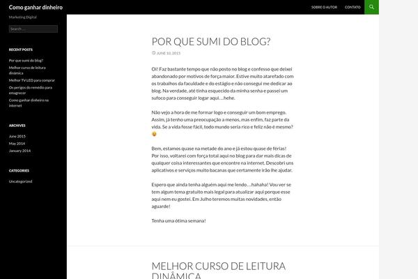Twenty Fourteen theme site design template sample