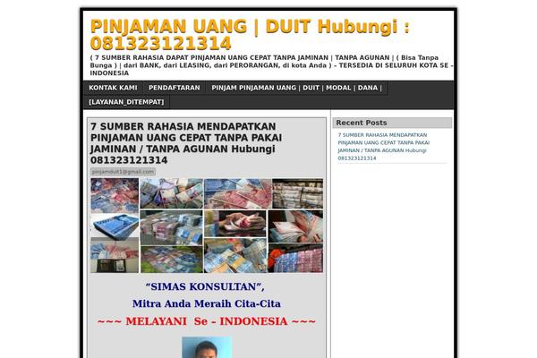 Chunk theme site design template sample