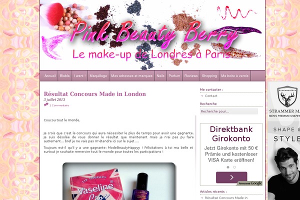 pinkbeautyberry.com site used A little touch of purple