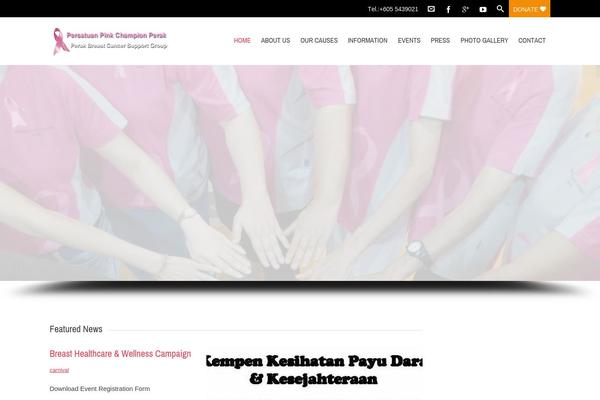Charitas theme site design template sample