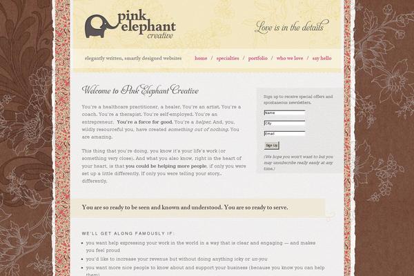 pinkelephantcreative.com site used Alliecreative