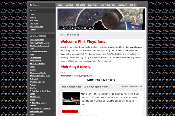 Gluttony theme site design template sample