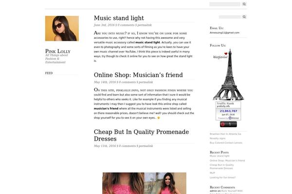 Oulipo theme site design template sample