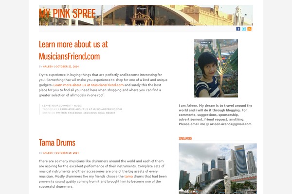 Jenny theme site design template sample