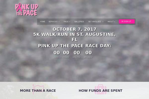 pinkupthepace.com site used Pink-up-the-pace