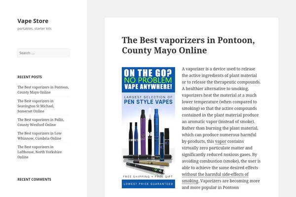 Twenty Fifteen theme site design template sample