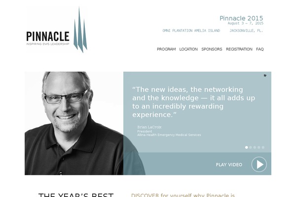 Pinnacle theme site design template sample