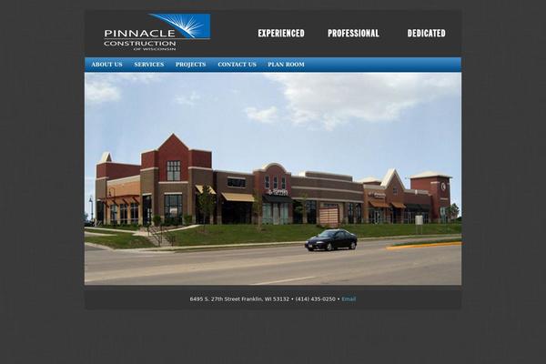 Pinnacle theme site design template sample
