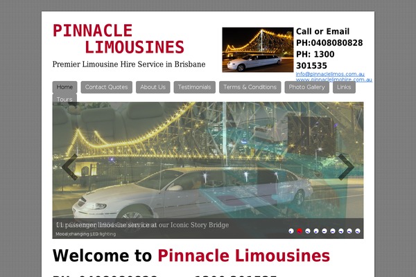 Pinnacle theme site design template sample