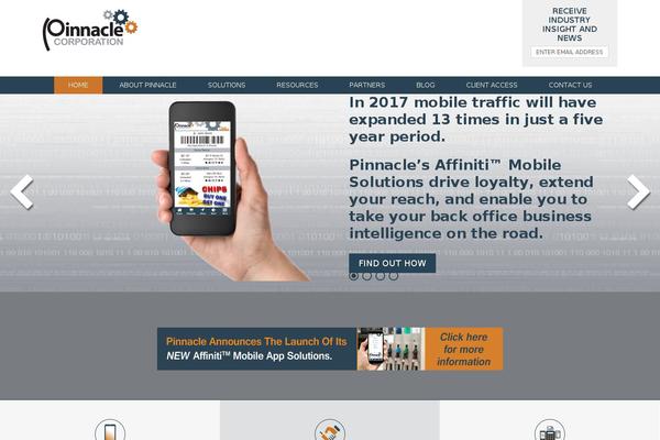 Pinnacle theme site design template sample