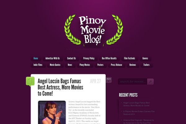 pinoymovieblog.com site used LightBright