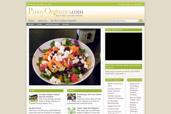 Lifestyle theme site design template sample