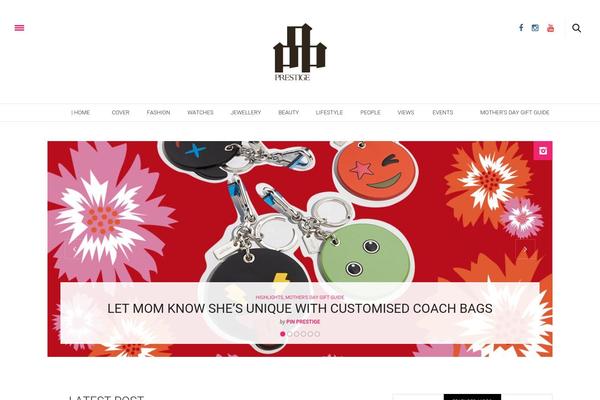 The Voux theme site design template sample